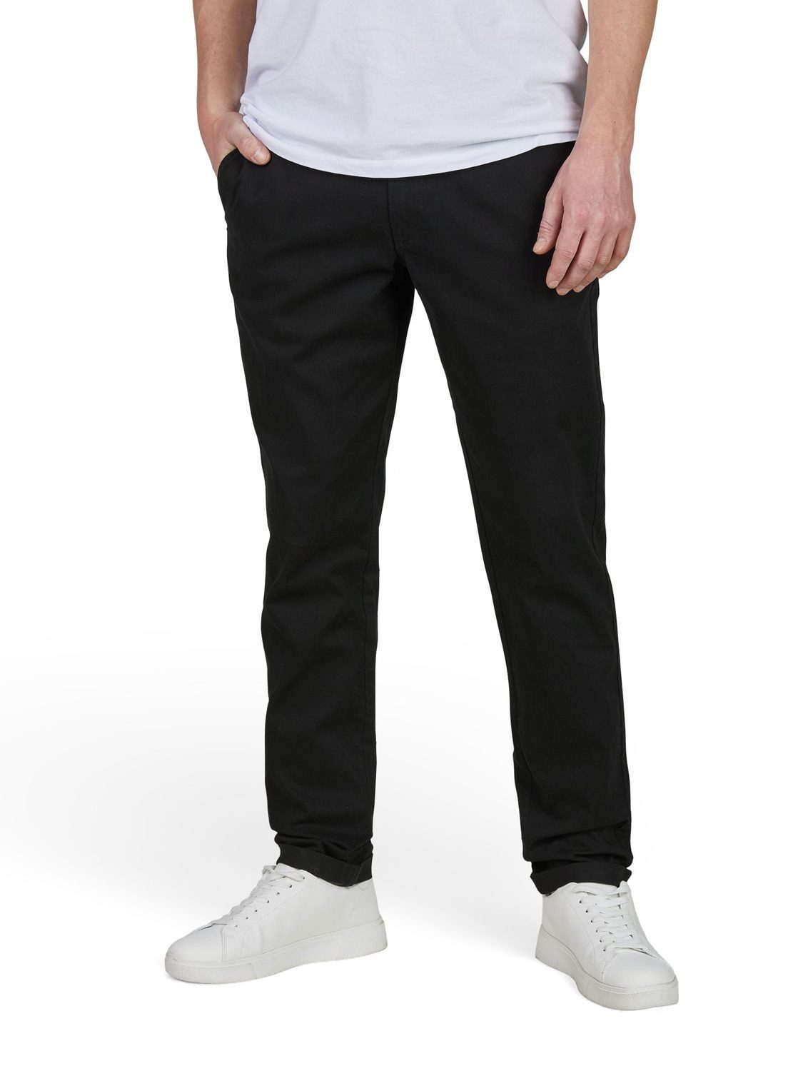 Jack & Jones Plus Slim Fit Chino Pants 'JPSTMarco JJDave' In Black | ABOUT YOU - Foto 3